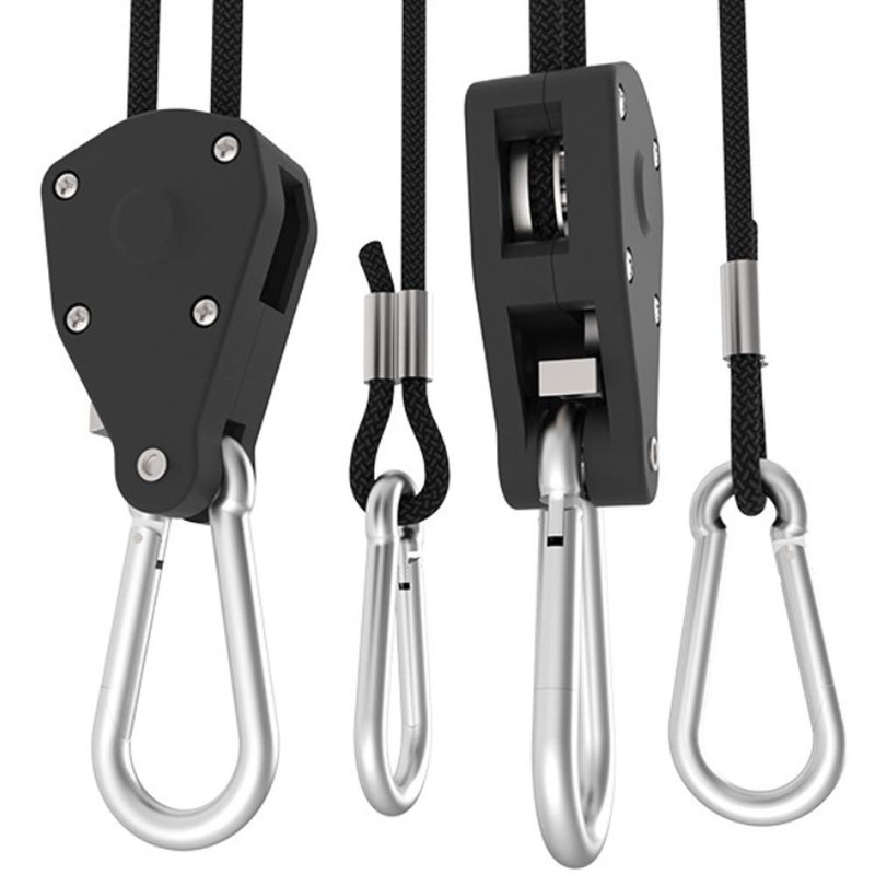 6 Pairs 1/8" Heavy Duty Ratchet Hangers, Adjustable Rope Hangers,