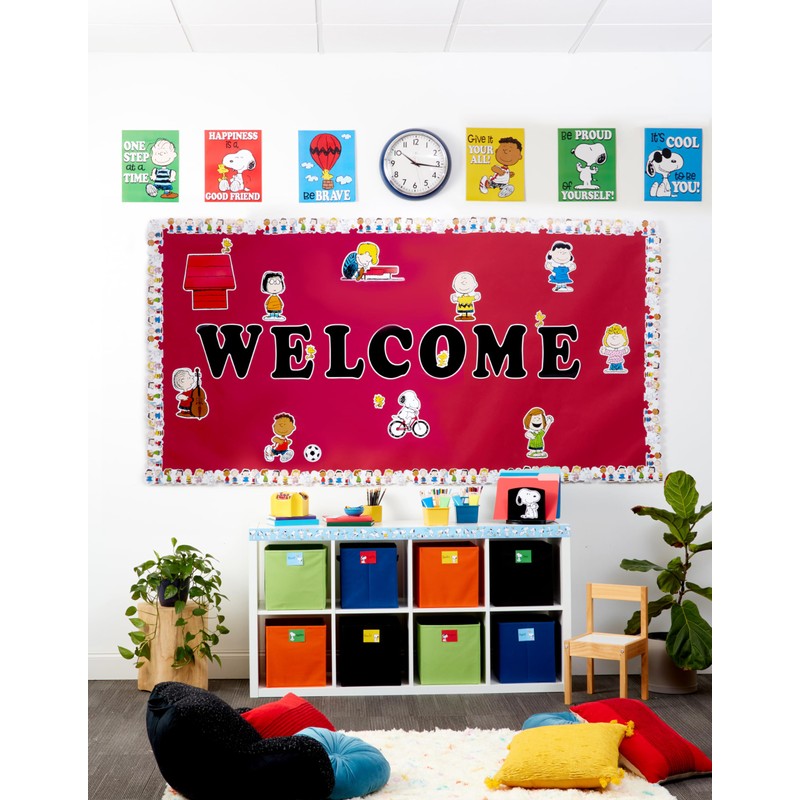 Eureka Peanuts Mini Birthday Bulletin Board Set and Classroom Decorations