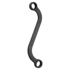 sourcing map 14mm x 15mm 12-Point S-Style Box Wrench Double End S-Shaped Wrench Chrome Plated Cr-V Steel S Box Wrenches for Home Auto Bike Repair Machine Maintenance