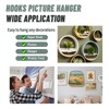 Super Hooks Picture Hanger,Gorilla Hooks - Hang Art, Clock, Shelves,