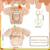 Bunny Plush Kpop Photocard Holder with Keychain, Soft Rabbit ID