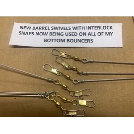 HOME MADE 12 1 1/2 OZ Bottom Bouncers Made With TORSION STRAIGHTENED TINNED MUSIC WIRE