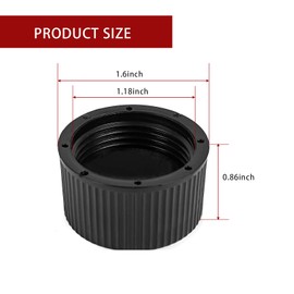 JHJEWH SX180HG Sand Filter Drain Cap Compatible with Hayward Sand Filter S166T S180T S244T S210T,Pool Sand Filter Drain Cap for Pentair Dollar Top Mount,Fit Hayward Pool Filter Drain Cap/Filter Plug