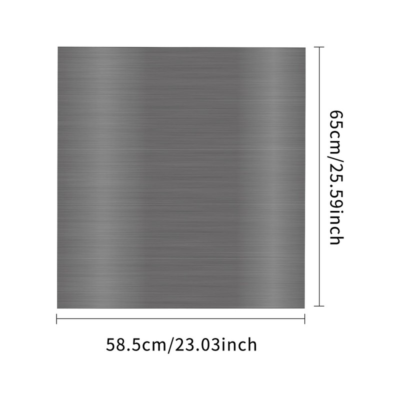Stainless Steel Magnetic Dishwasher Cover, 23.5” x 26” Brushed Magnetic