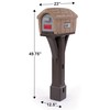 Simplay3 Classic Home Plastic Residential Mailbox & Post Mount Combo