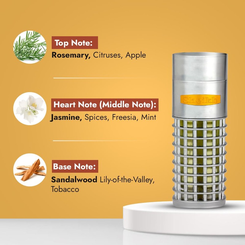Al Haramain Sheikh Eau de Parfum Spray for Unisex, 2.88