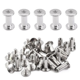 Pstyle. PST-102 Chicago Screw Combination Leather Craft Screws, Set of 20 (5x12mm)
