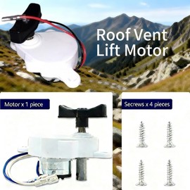 K6010-81 OEM Roof Vent Lift Motor Compatible with Dometic Fan-Tastic B Series Models, White Cap