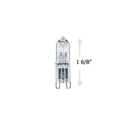 eTopLighting (5) Bulbs, G9 Halogen Bulb, 25-Watt 120-Volt Halogen G9 Base, G9 Bulb