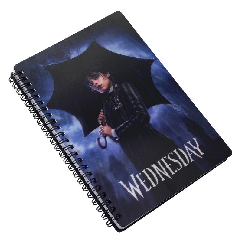 SD TOYS - Wednesday 3D Rain Effect Notebook
