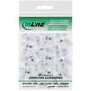 Modular plug, InLine®, 6P4C / RJ11, for flat cable, 100pcs