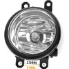 HECASA Front Fog Light W/Bezel Compatible with 2011-2013 Toyota Corolla
