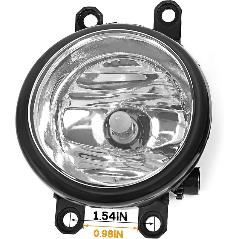 HECASA Front Fog Light W/Bezel Compatible with 2011-2013 Toyota Corolla