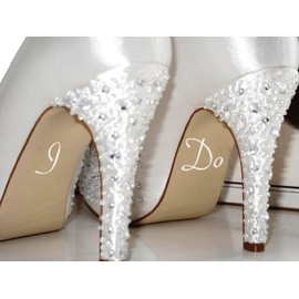 I Do Wedding Shoe Stickers Decal Engagement Present