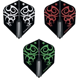 Robson Plus Dart Flight V Flights Tribe Flight Various Flight Shapes and Colours (Tribe Standard Red)