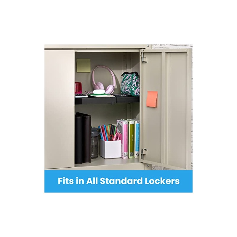 LockerMate Adjust-A-Shelf Locker Shelf, Easy to Use, Extends to Fit