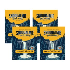 Snoqualmie Falls Lodge Old Fashioned Pancake & Waffle Mix, 24 OZ (Pack of 4)