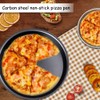 LATRAT Round Pizza Tray, Set of 2, Non-Stick Pizza Baking