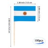 QQSD Argentina Toothpick Flag Argentine Small Mini Cupcake Topper Flags,100