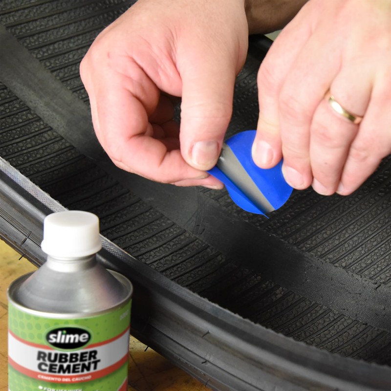 Slime 1050 Rubber Cement, Tire Repair, use Plugs or Patches,