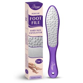Fivona Foot File - Callus Remover, Double Sided Foot Rasp for Dry Heels, Feet Scrubber for Dead Skin, Foot Scraper for Corn Removal