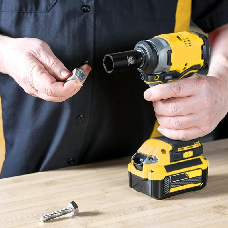 MIXPOWER 3/8" Drive 13/16" 5 Point Utility Socket, CR-MO, Impact