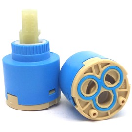 2Pcs Replacement Ceramic Facuet Valve,Ceramic Faucet Cartridge Replacement Faucet Parts(Diameter 35mm/1.37in)