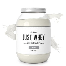 GymBeam GymBeam Just Whey Protein - multi-component whey protein powder made from pasture-raised cow's milk, contains all essential amino acids including BCAAs, supports muscle growth (1000 g, unflavored)