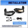 KUAFU Fog Light Kit Compatible with 2017-2020 Nissan Rogue Replacement