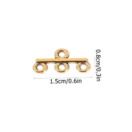 Gadpiparty 40Pcs Necklace Bracelet DIY Clasps Durable Alloy Connectors for Jewelry Making Ancient Each of Double Triple Quadruple and Quintuple Rows