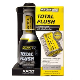 XADO Total Flush Motor Oil Cleaner - Removes Carbon Build-up & Sludge - Bottle, 250ml