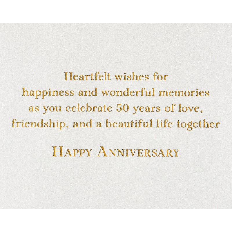 Papyrus 50th Anniversary Card for Couple (Wonderful Memories)
