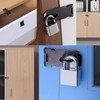 Tnisesm 2 Pack Door Hasp Latch Lock with Combination &