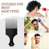 6 pcs Afro Comb, Plastic Smooth Hair Pick Comb Wide