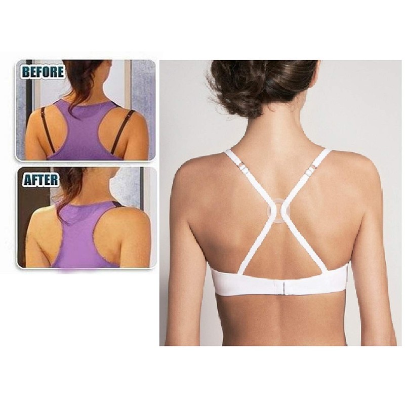 Abi & Ash 4 Racer Back Bra Clips Cleavage Enhancer