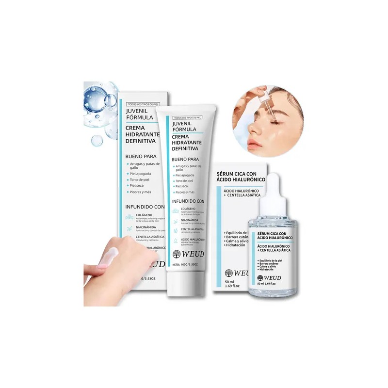 Weud Centella Asiatica Nicotinamide Reparadora Crema Kit