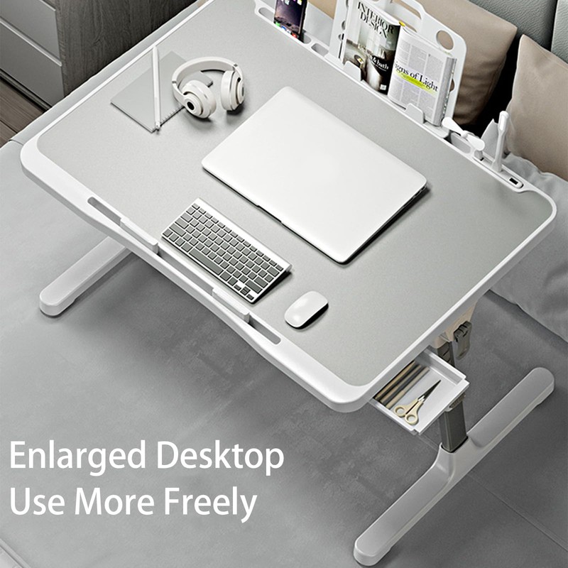Laptop Desk for Bed, Adjustable Beds Table with USB Charge