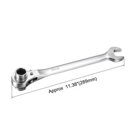 uxcell 2 in 1 Scaffolding Podger Ratchet Wrench 19mm x 22mm Ratcheting Socket Spanner Tool for Auto Repairs Home Projects