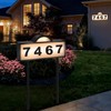 Solar House Numbers for Outside, Aqonsie Solar Powered Address Sign
