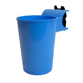 Wing Cup Boat Sailing Drink Cup Holder - Compatible with H-16 Getaway Sail Boat, Rail Mount Drink Holder, Fishing Boat Accessory, Plastic Cup Holder for Sailing, Great for Tumblers & Beverages (Blue)