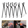 Yoursme Beginner Blacksmith Tongs Set: 1/4 Flat Jaw, Pick Up,