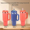 KLOWOAH Replacement Straws Compatible with Contigo Streeterville 40oz Tumbler,with 1