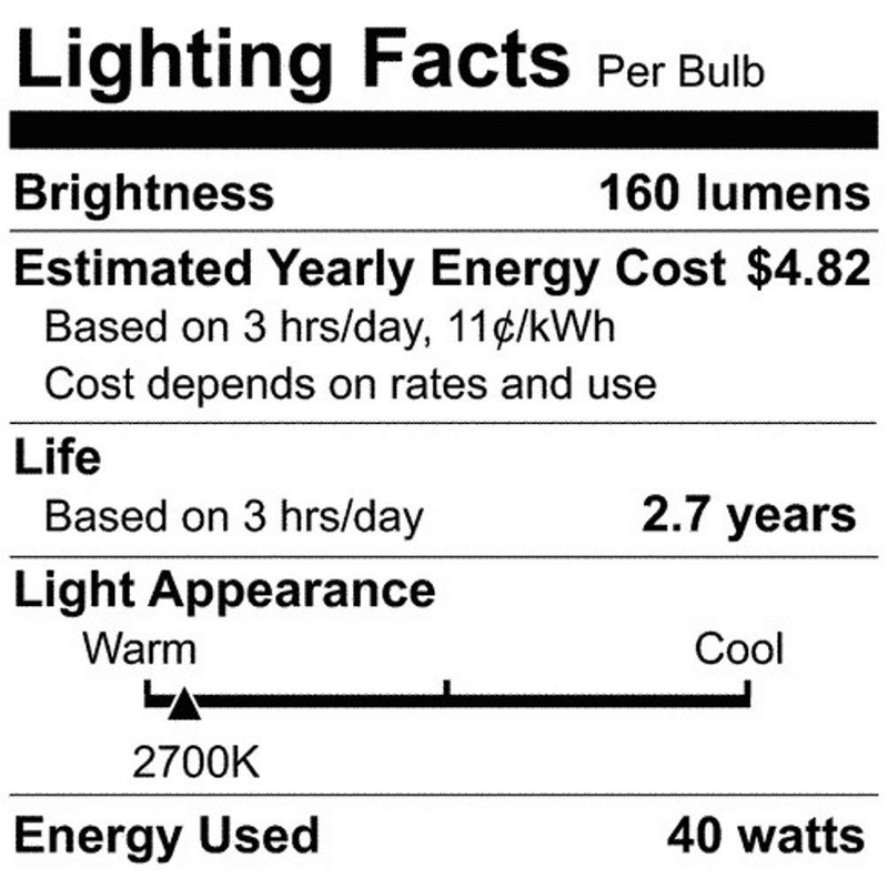 Satco S2421 Vintage 40 Watt; T9 Incandescent; Clear; 3000 Average
