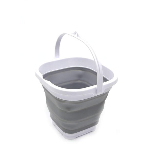 SAMMART 2.6L Super Mini Sqare Collapsible Plastic Bucket - Foldable