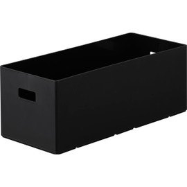 Yamazaki 1968 Storage Box with Lid, For Wagons, Extra Box, S, Black, W 5.9 x D 13.8 x H 5.2 inches (15 x 35 x 13.2 cm), Tower with Casters, Storage Wagon, Gap Storage