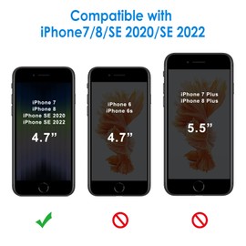 JEDirect iPhone7, iPhone8 Case Bumper, Shock Absorbing, Scratch Proof