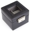 Royce Leather Luxury Two Slot Watch Box in Genuine Leather