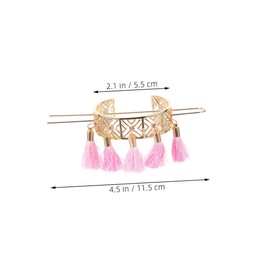 VICASKY 2pcs Elegant Vintage Floral Hair Sticks with Tassels Multi-occasion Hair Accessories for Women and Girls for Parties Weddings and Everyday Styling