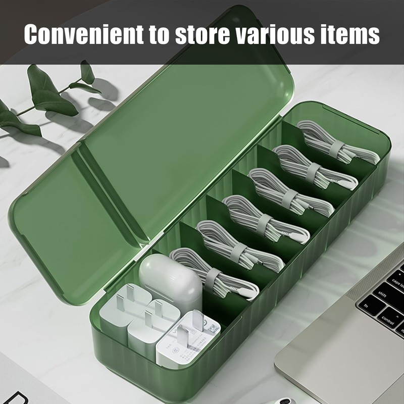2 Cable Storage Boxes, 18 Storage Ties, 7 Cable Storage