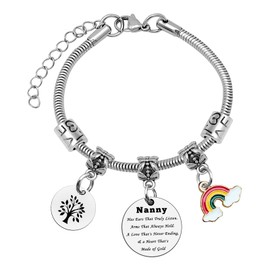 Mxrymvu Gifts for Grandma Nanny Gifts for Women Grandma Gifts from Granddaughter Grandson Nanny Appreciation Gifts Jewelry for Grandma Christmas Mother’s Day Thanksgiving Birthday Gift for Nanny